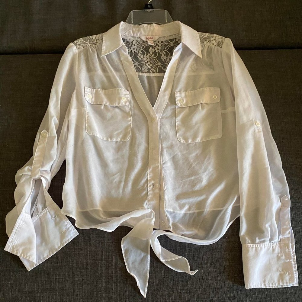 Candie's Flowy Lace Top